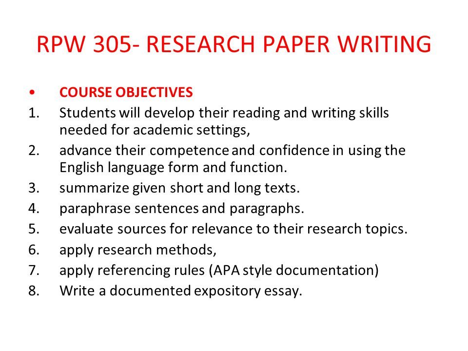 academic writing in english guidelines fha